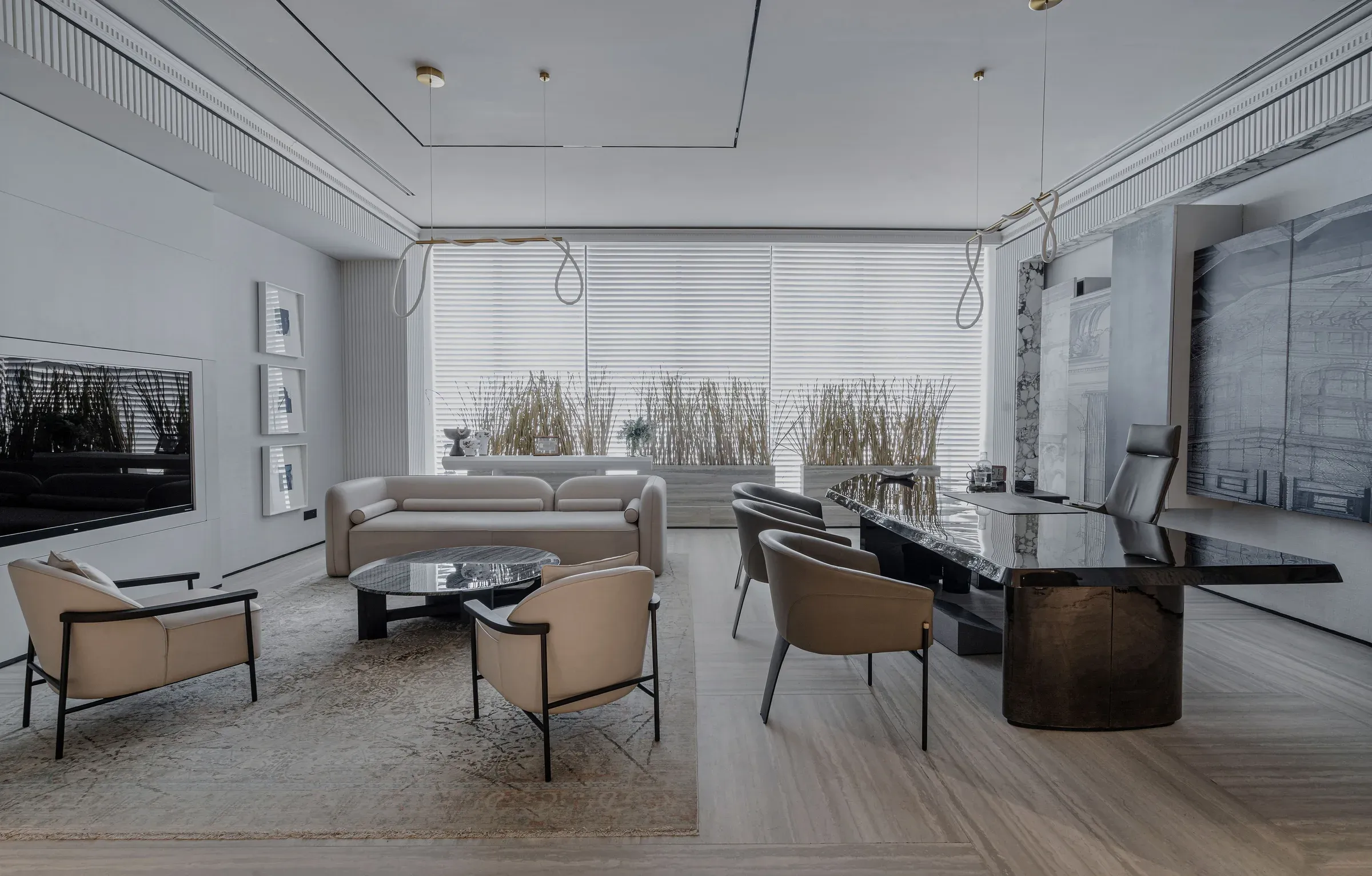 Welcoming modern legal office interior